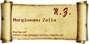 Margineanu Zella névjegykártya